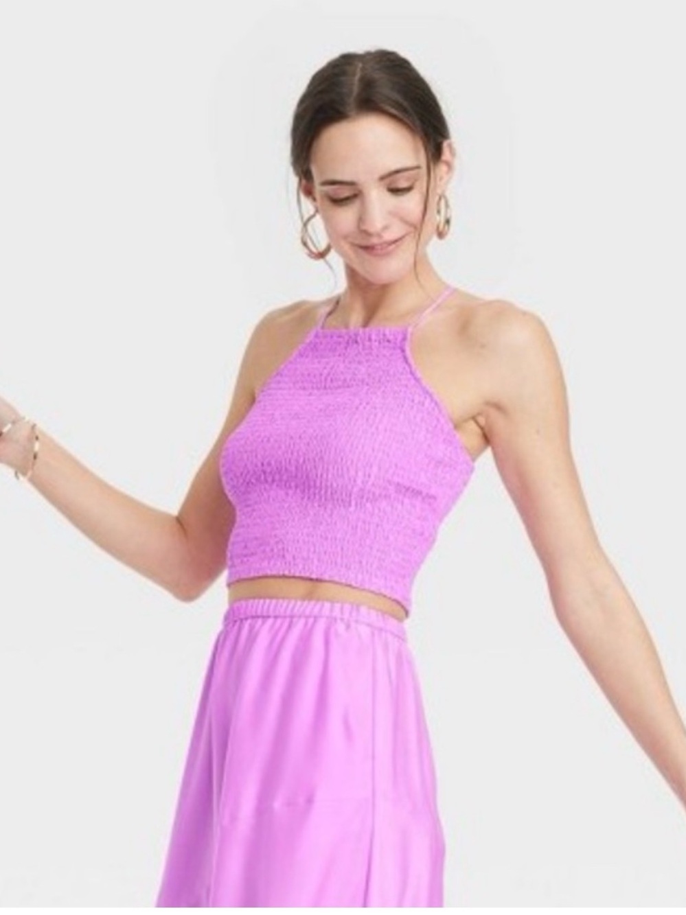 A NEW DAY 2 piece crop halter maxi skirt size large